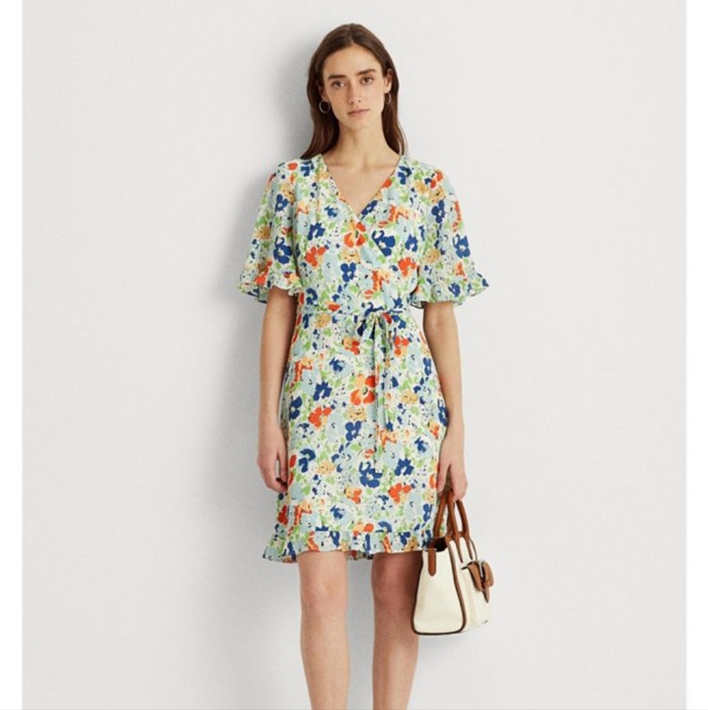 Ralph Lauren Floral Crepe Dress
